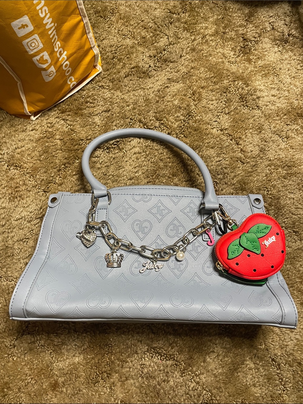 Juicy Couture Blue Purse with Charms